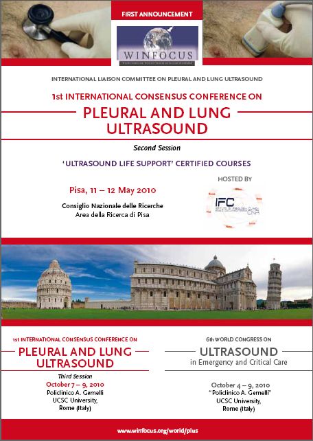 1st International Consensus Conference on PLEURAL and LUNG ULTRASOUND