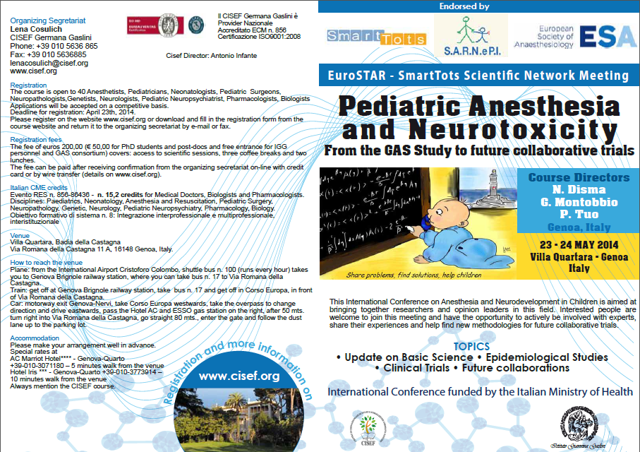 Pediatric Anesthesia and Neurotoxicity
